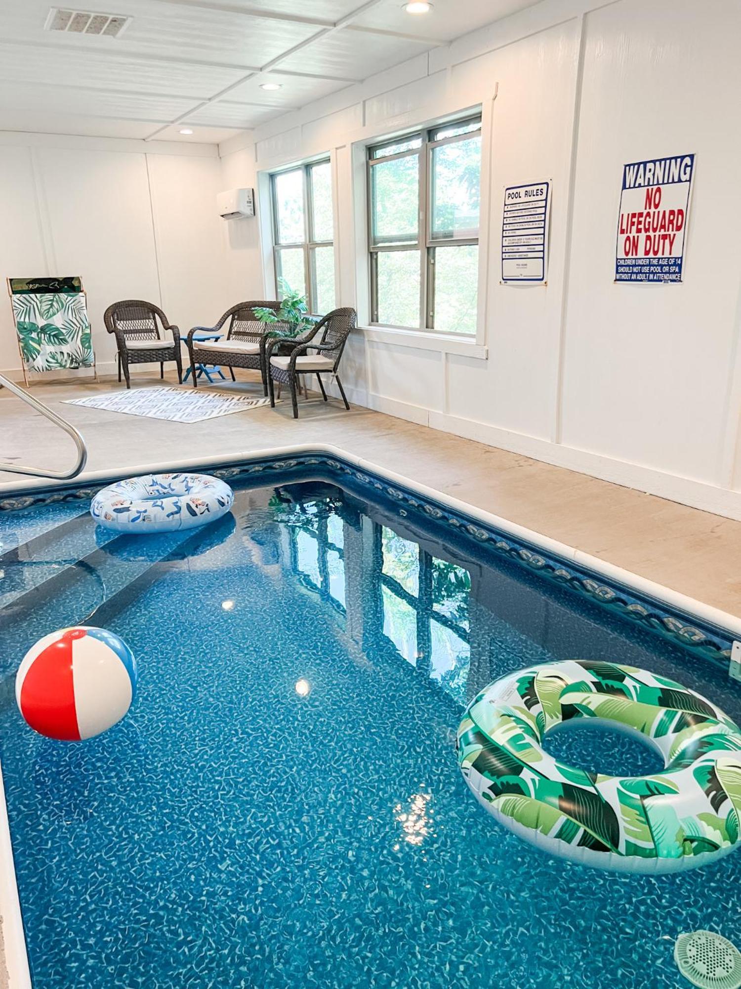 Indoor Heated Pool Hot Tub Cabin Sevierville Exteriör bild