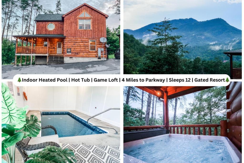 Indoor Heated Pool Hot Tub Cabin Sevierville Exteriör bild